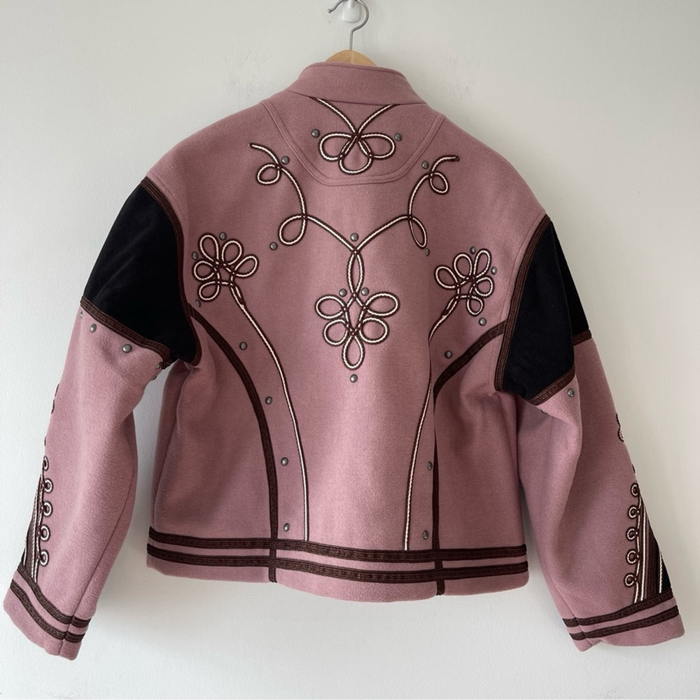 Free People We the Free Boy Band Bomber Jacket SMall - Picture 3 of 16